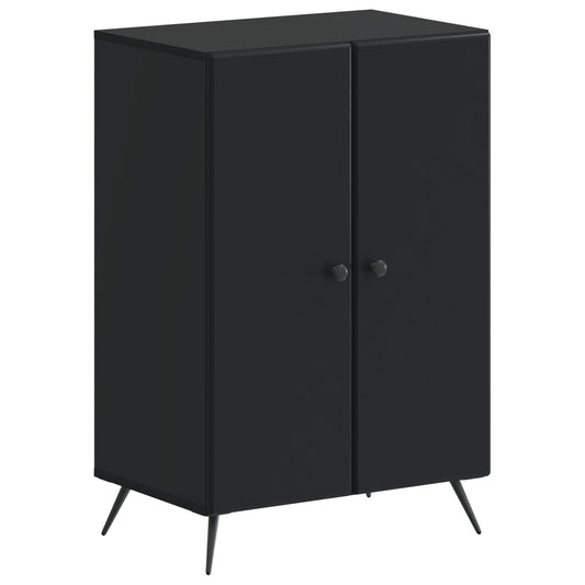 vidaXL Shoe Cabinet BREDA 59.5 x 39.5 x 90 cm Engineered Wood Black