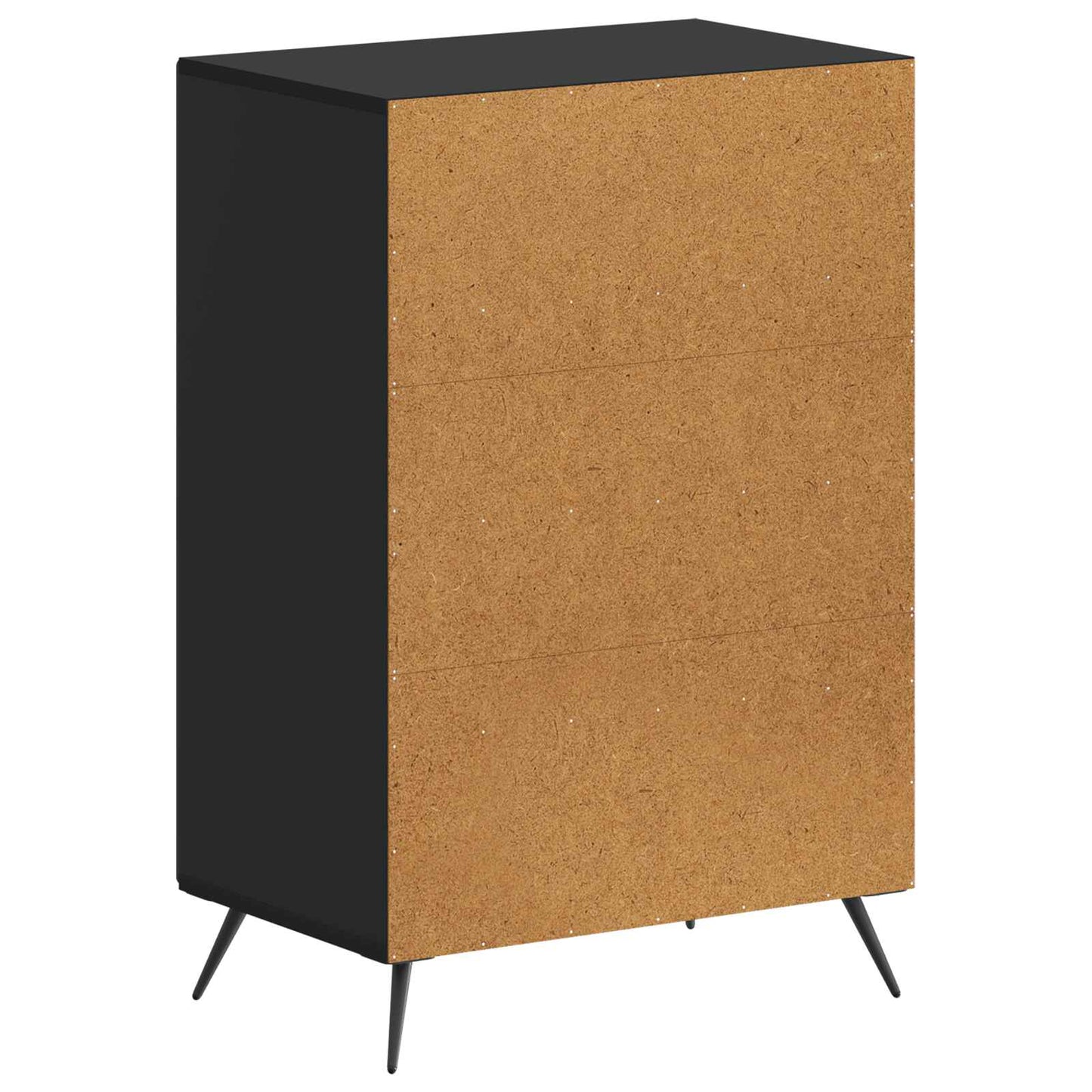 vidaXL Shoe Cabinet BREDA 59.5 x 39.5 x 90 cm Engineered Wood Black