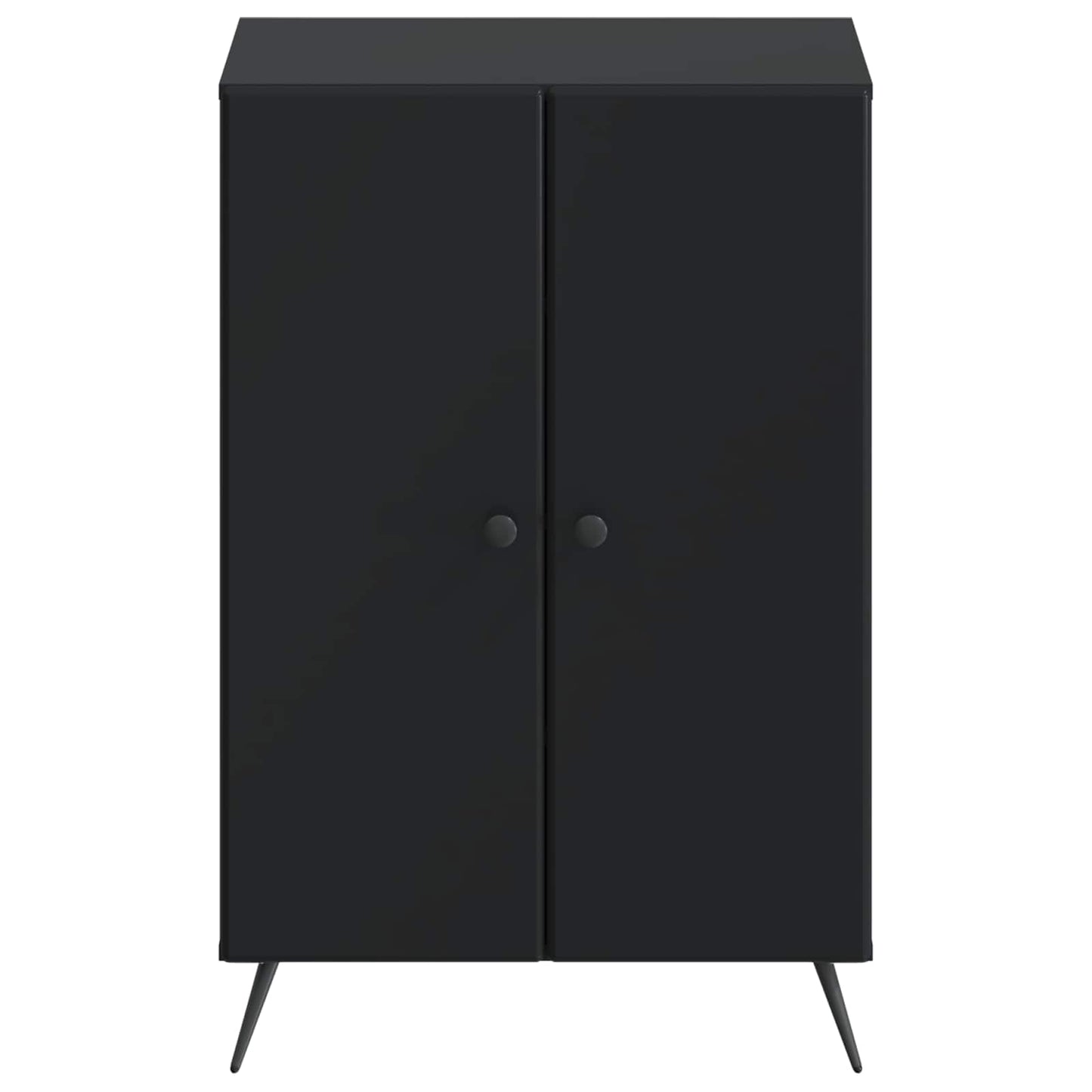 vidaXL Shoe Cabinet BREDA 59.5 x 39.5 x 90 cm Engineered Wood Black