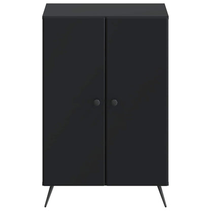 vidaXL Shoe Cabinet BREDA 59.5 x 39.5 x 90 cm Engineered Wood Black
