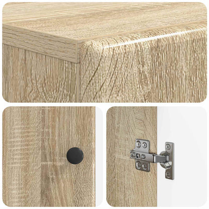 vidaXL Shoe Cabinet BREDA 59.5 x 39.5 x 90 cm Engineered Wood