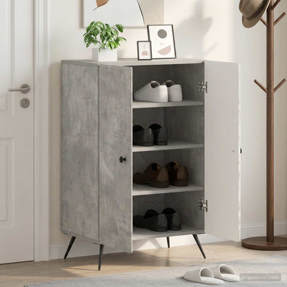 vidaXL Shoe Cabinet BREDA 59.5 x 39.5 x 90 cm Engineered Wood