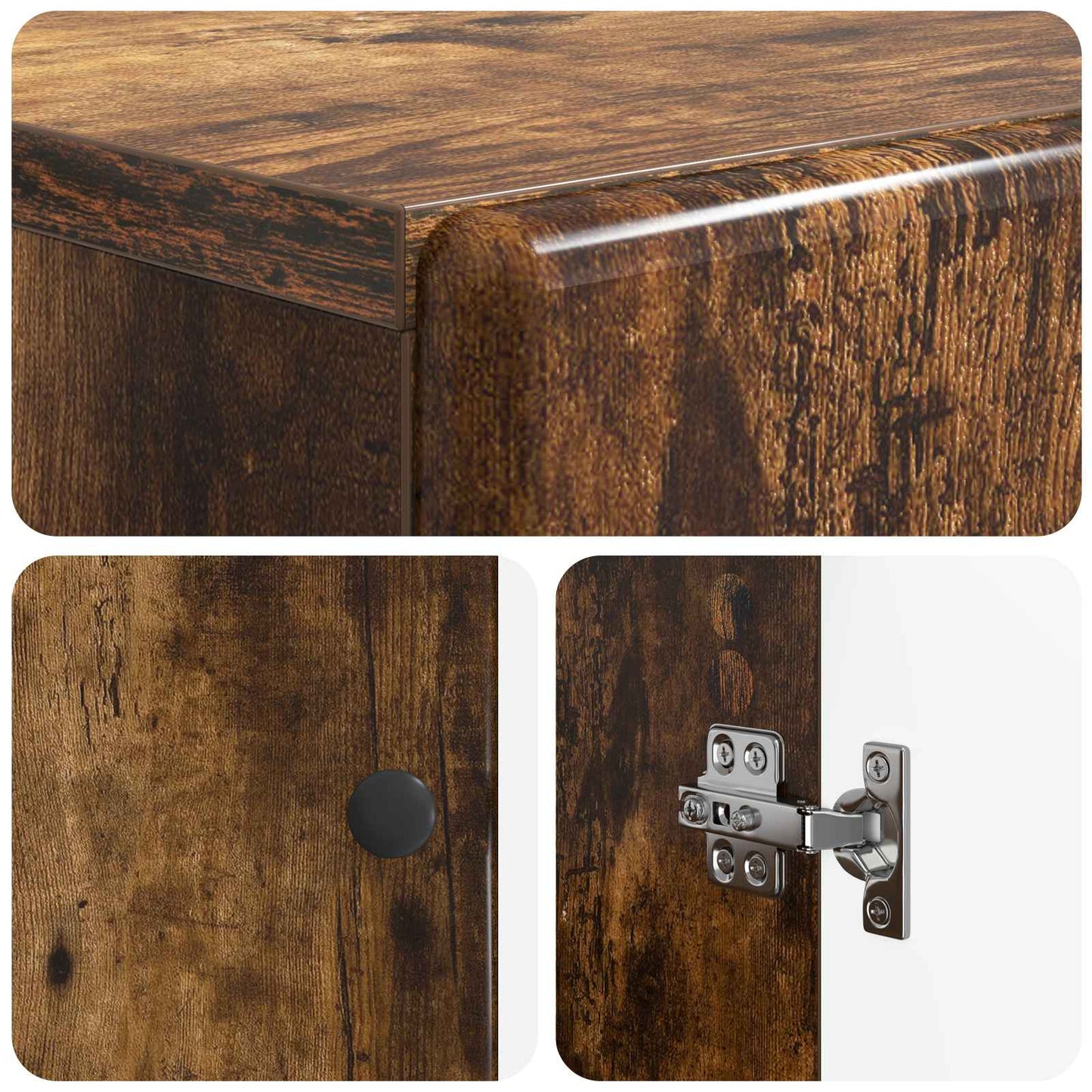 vidaXL Shoe Cabinet BREDA 59.5 x 39.5 x 90 cm Engineered Wood