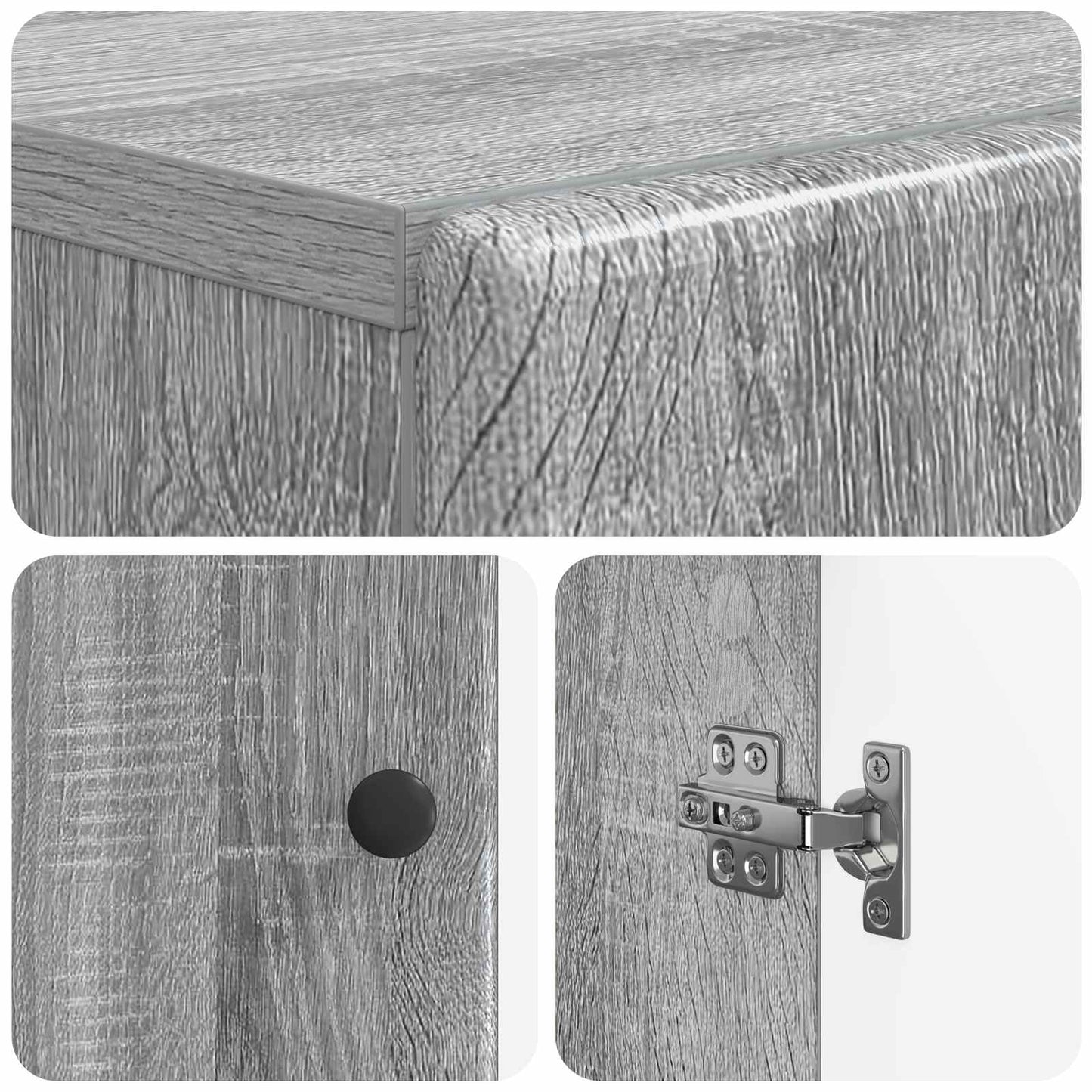 vidaXL Shoe Cabinet BREDA 59.5 x 39.5 x 90 cm Engineered Wood