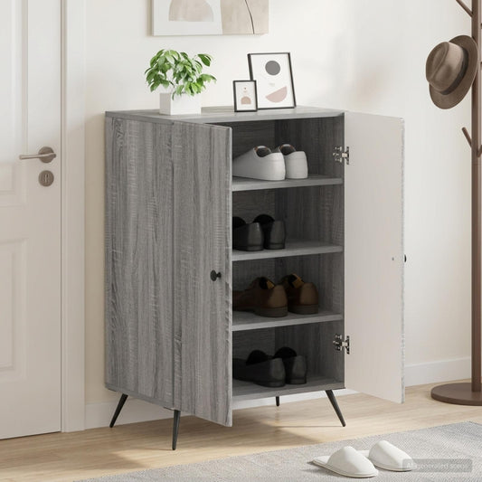 vidaXL Shoe Cabinet BREDA 59.5 x 39.5 x 90 cm Engineered Wood