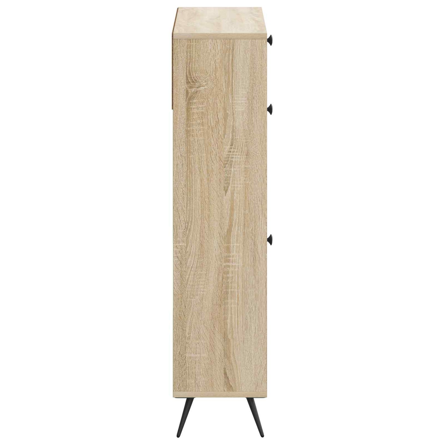 vidaXL Shoe Cabinet BREDA 78 x 24 x 103 cm Engineered Wood Sonoma Oak