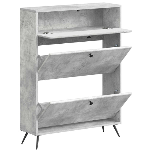 vidaXL Shoe Cabinet BREDA 78 x 24 x 103 cm Engineered Wood