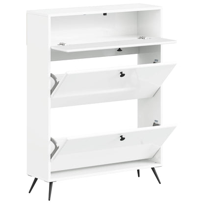 vidaXL Shoe Cabinet BREDA 78 x 24 x 103 cm Engineered Wood