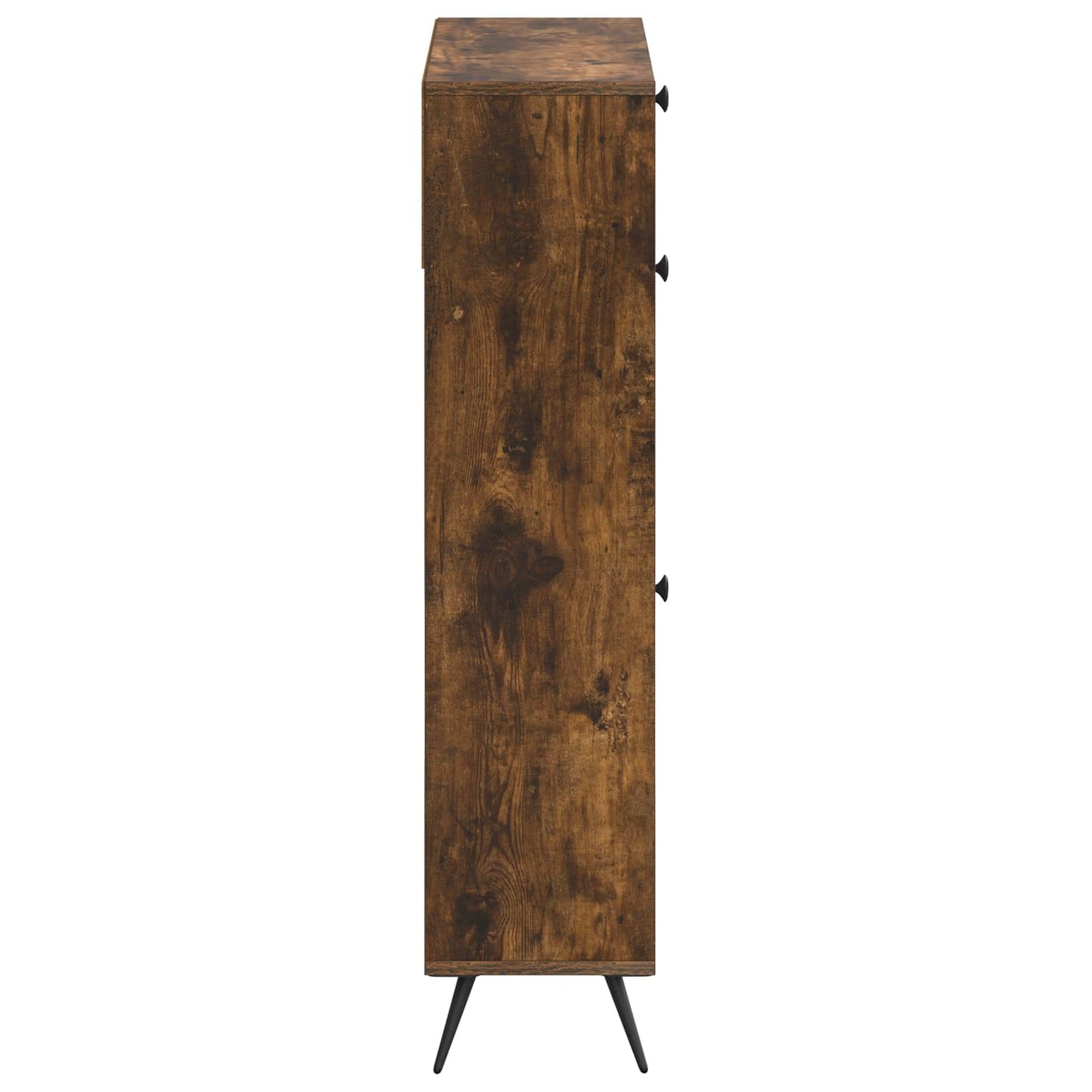 vidaXL Shoe Cabinet BREDA 78 x 24 x 103 cm Engineered Wood Smoked Oak