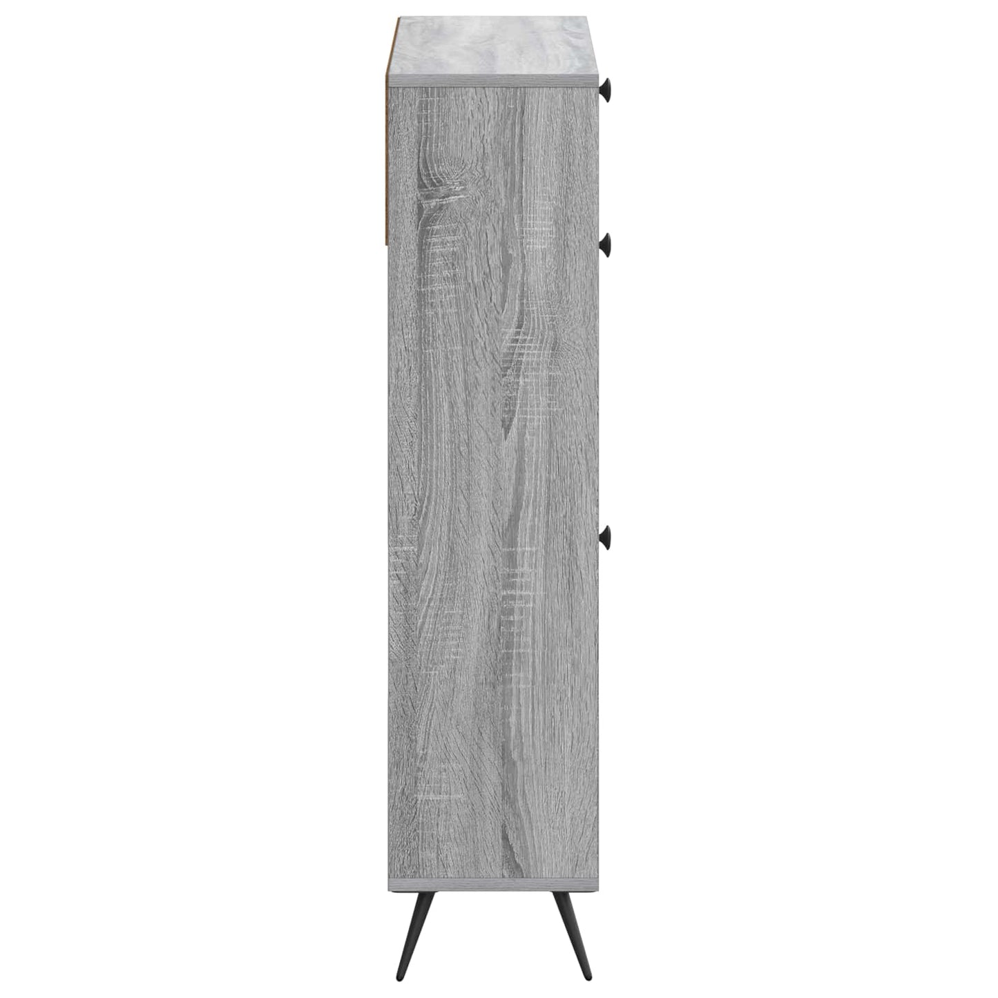 vidaXL Shoe Cabinet BREDA 78 x 24 x 103 cm Engineered Wood Grey Sonoma