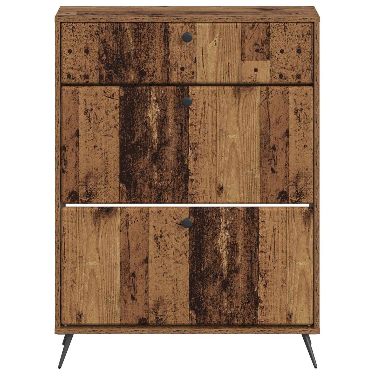 vidaXL Shoe Cabinet BREDA 78 x 24 x 103 cm Engineered Wood Old Wood