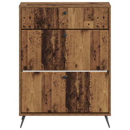 vidaXL Shoe Cabinet BREDA 78 x 24 x 103 cm Engineered Wood Old Wood