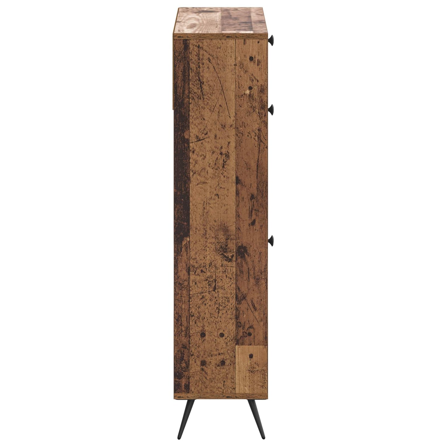 vidaXL Shoe Cabinet BREDA 78 x 24 x 103 cm Engineered Wood Old Wood