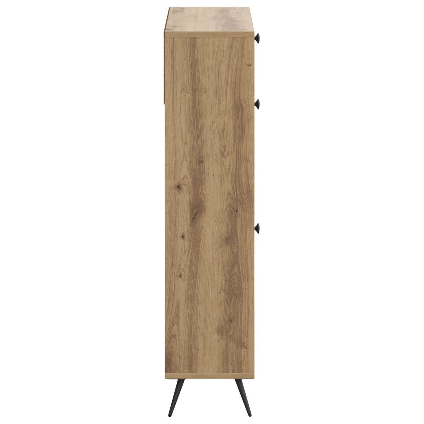 vidaXL Shoe Cabinet BREDA 78 x 24 x 103 cm Engineered Wood Artisan Oak