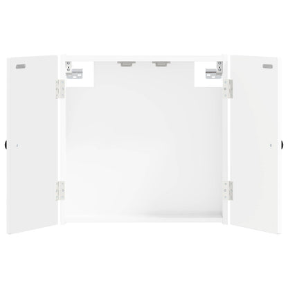 vidaXL Dartboard Cabinet BREDA High Gloss White 52.5 x 10.5 x 53.5 cm