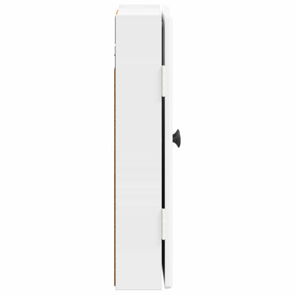 vidaXL Dartboard Cabinet BREDA High Gloss White 52.5 x 10.5 x 53.5 cm