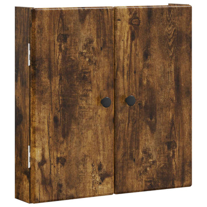 vidaXL Dartboard Cabinet BREDA Smoked Oak 52.5 x 10.5 x 53.5 cm