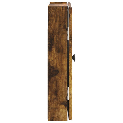 vidaXL Dartboard Cabinet BREDA Smoked Oak 52.5 x 10.5 x 53.5 cm