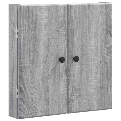 vidaXL Dartboard Cabinet BREDA Grey Sonoma 52.5 x 10.5 x 53.5 cm