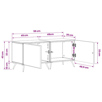 vidaXL TV Cabinet White Engineered Wood