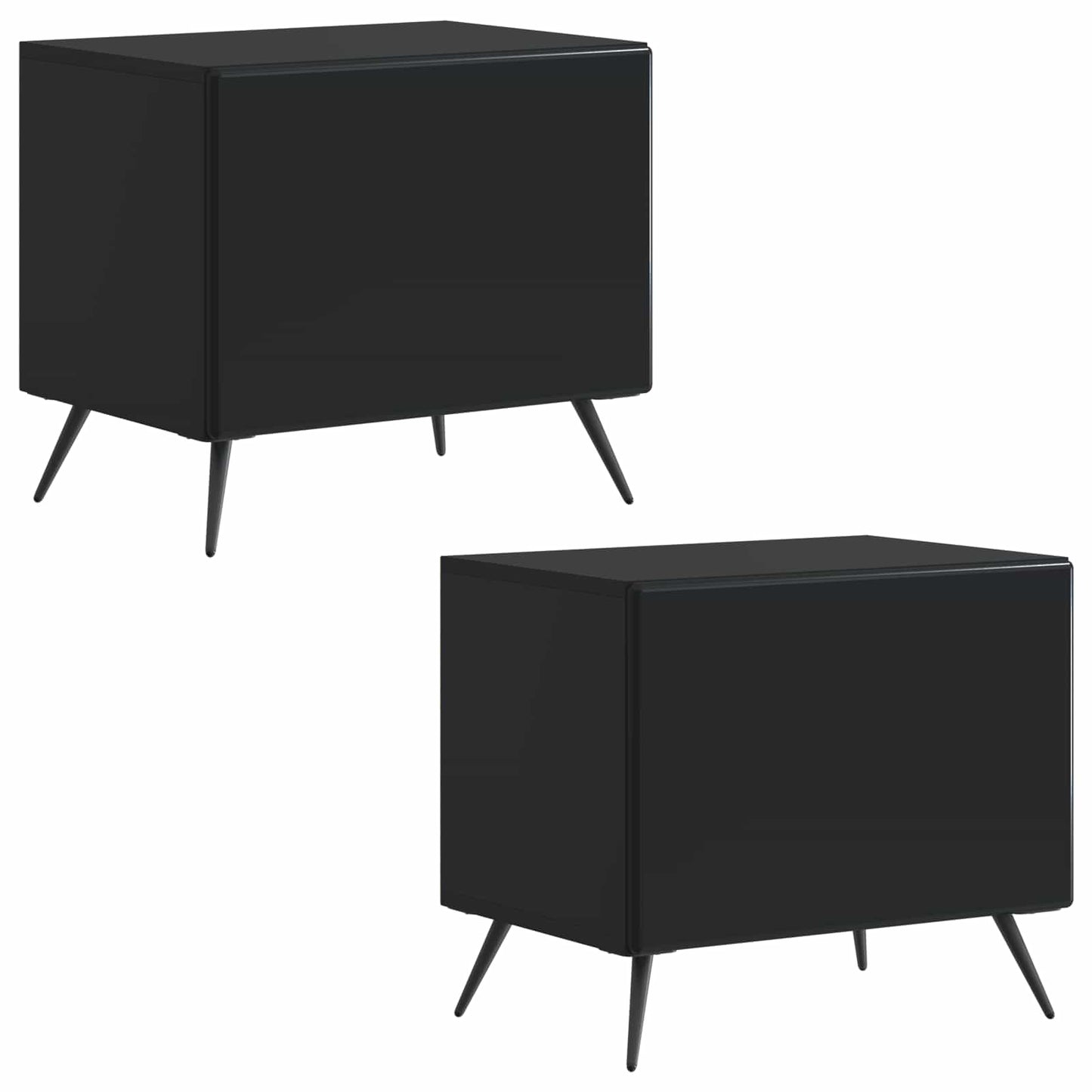 vidaXL TV Cabinet Black Engineered Wood