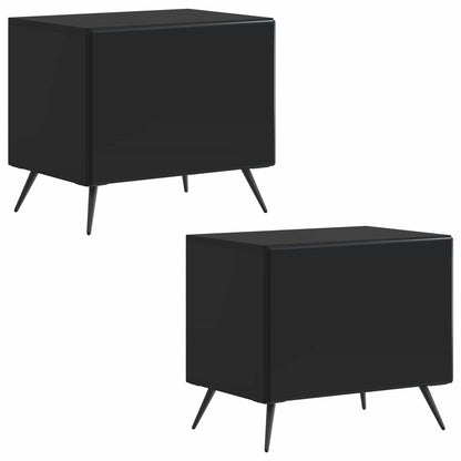 vidaXL TV Cabinet Black Engineered Wood