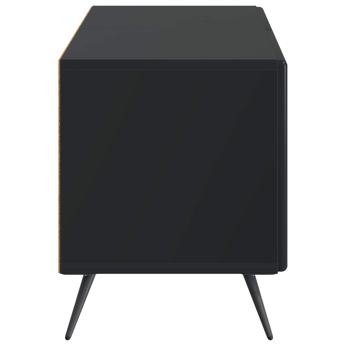 vidaXL TV Cabinet Black Engineered Wood