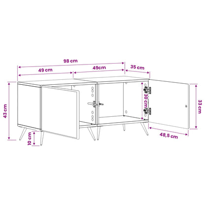 vidaXL TV Cabinet Sonoma Oak Engineered Wood
