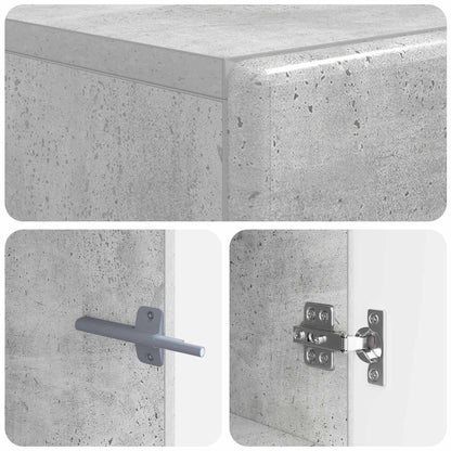 vidaXL TV Cabinet Concrete Grey Engineered Wood