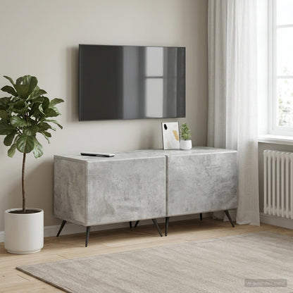 vidaXL TV Cabinet Concrete Grey Engineered Wood