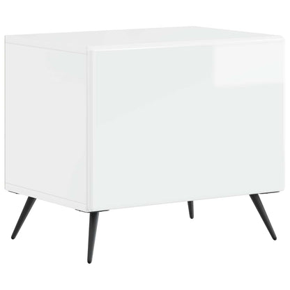 vidaXL TV Cabinet High Gloss White Engineered Wood