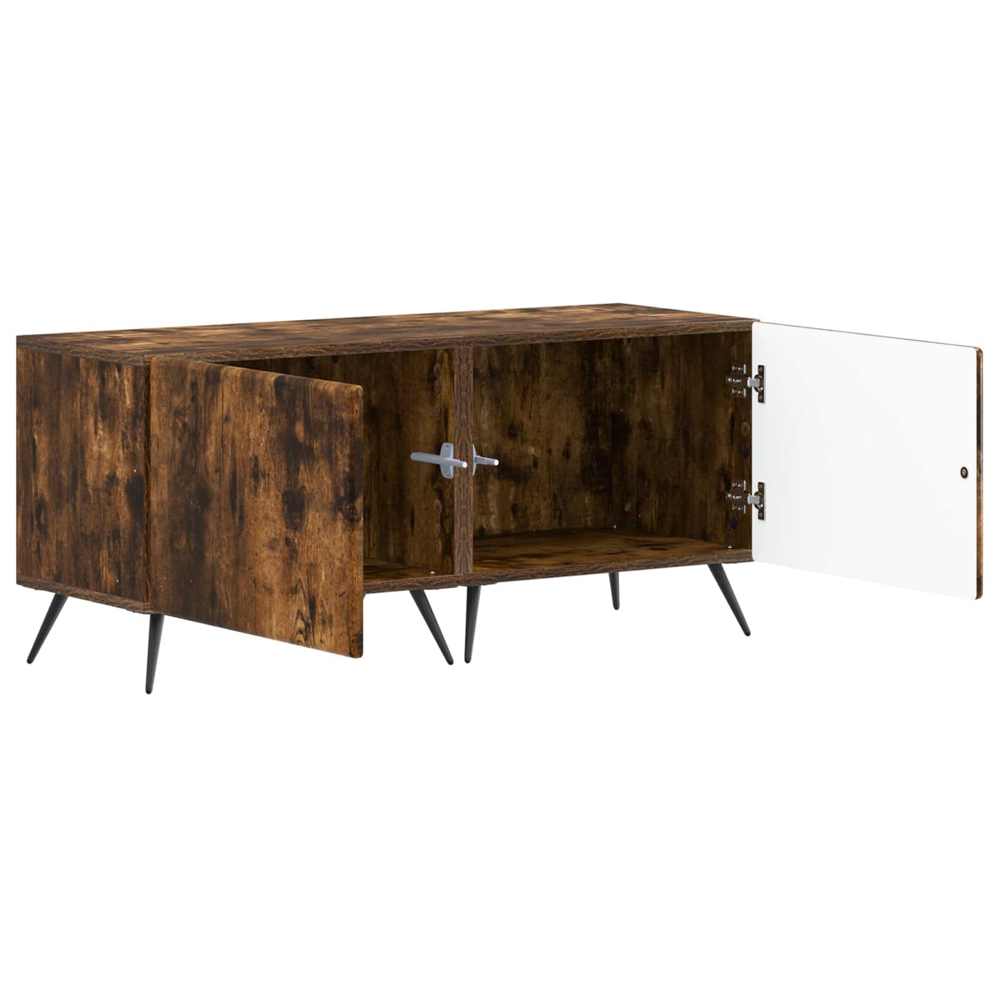 vidaXL TV Cabinet Smoked Oak Engineered Wood