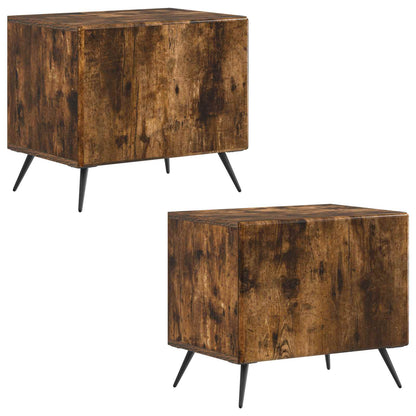 vidaXL TV Cabinet Smoked Oak Engineered Wood