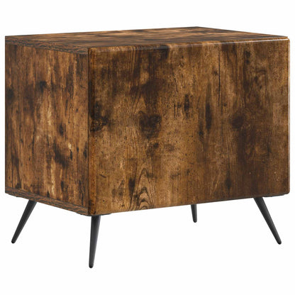 vidaXL TV Cabinet Smoked Oak Engineered Wood
