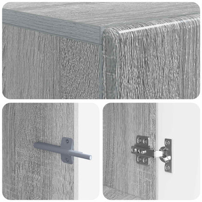 vidaXL TV Cabinet Grey Sonoma Engineered Wood