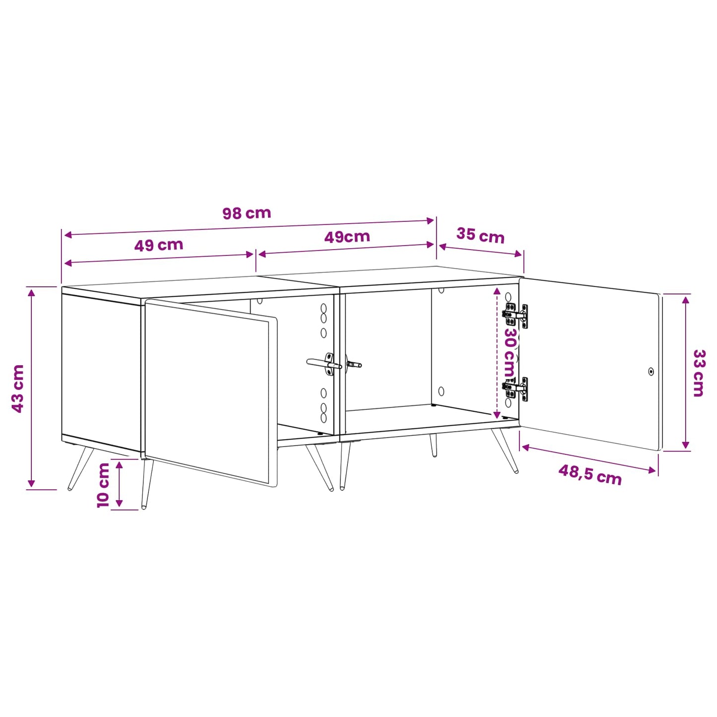 vidaXL TV Cabinet Old Wood Engineered Wood