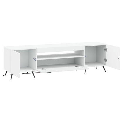 vidaXL LED TV Cabinet White Engineered Wood