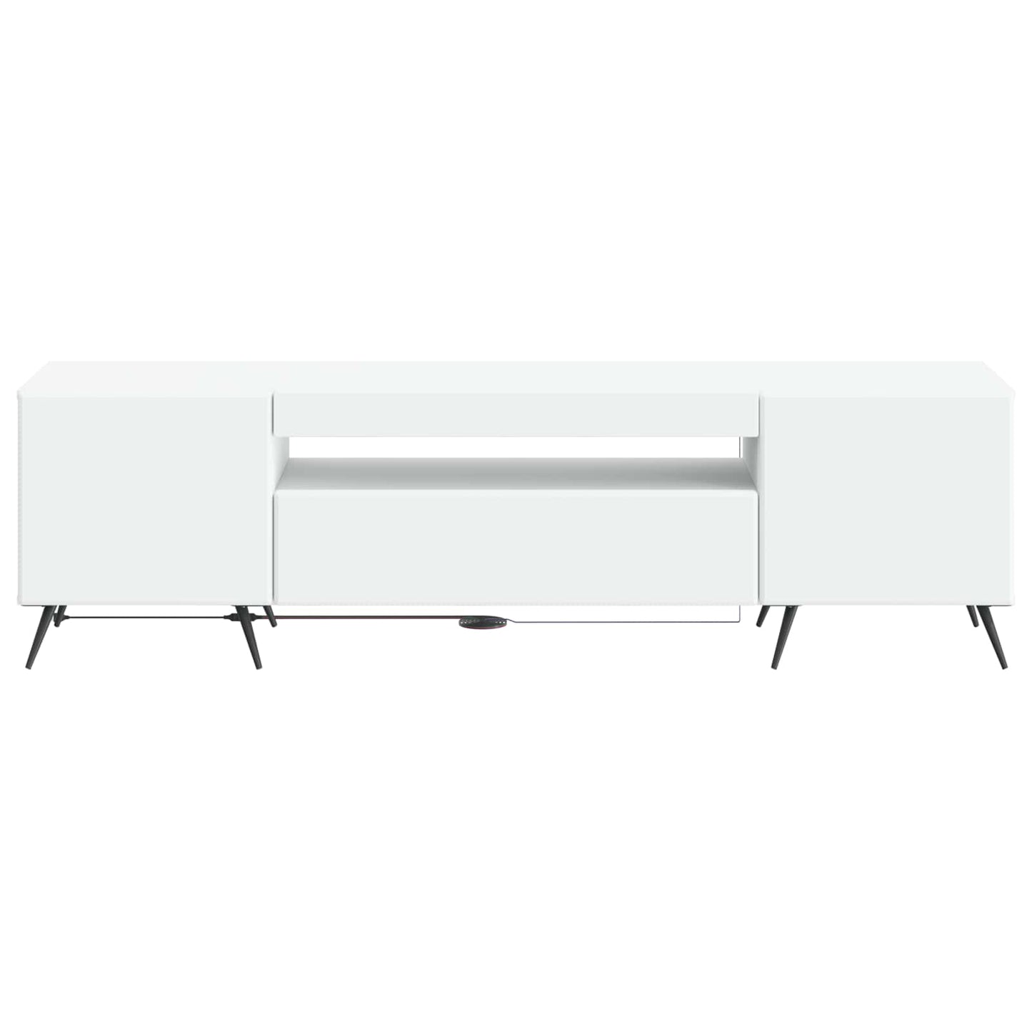vidaXL LED TV Cabinet White Engineered Wood