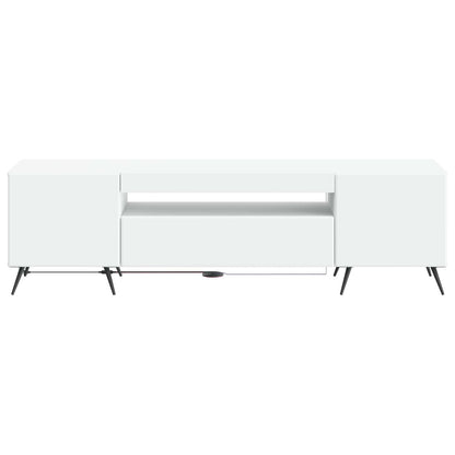 vidaXL LED TV Cabinet White Engineered Wood