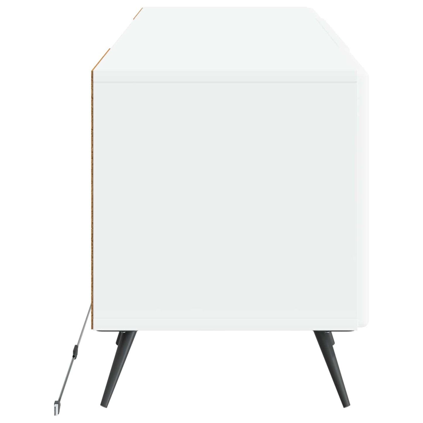 vidaXL LED TV Cabinet White Engineered Wood