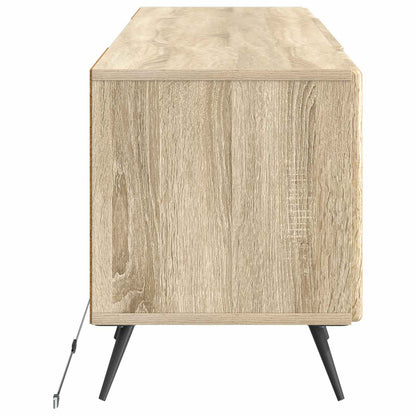vidaXL LED TV Cabinet Sonoma Oak Engineered Wood