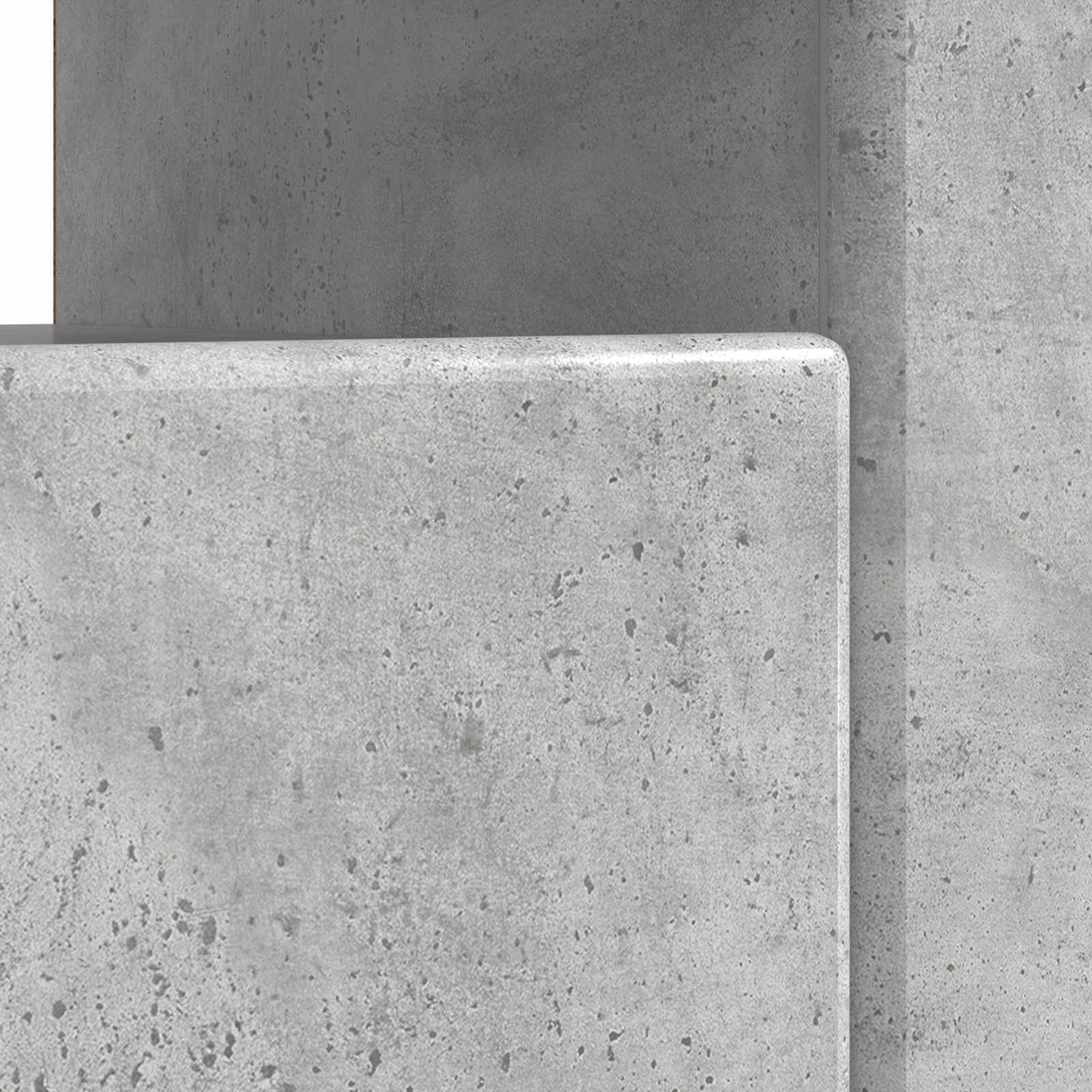 vidaXL LED TV Cabinet Concrete Grey Engineered Wood