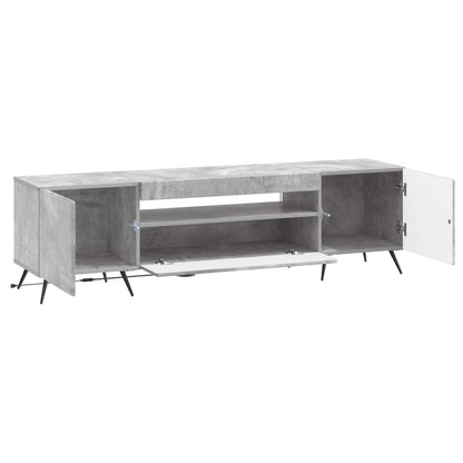 vidaXL LED TV Cabinet Concrete Grey Engineered Wood