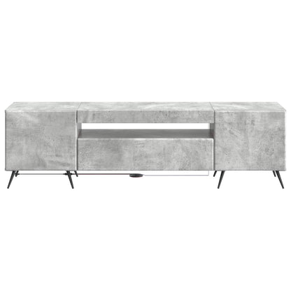 vidaXL LED TV Cabinet Concrete Grey Engineered Wood