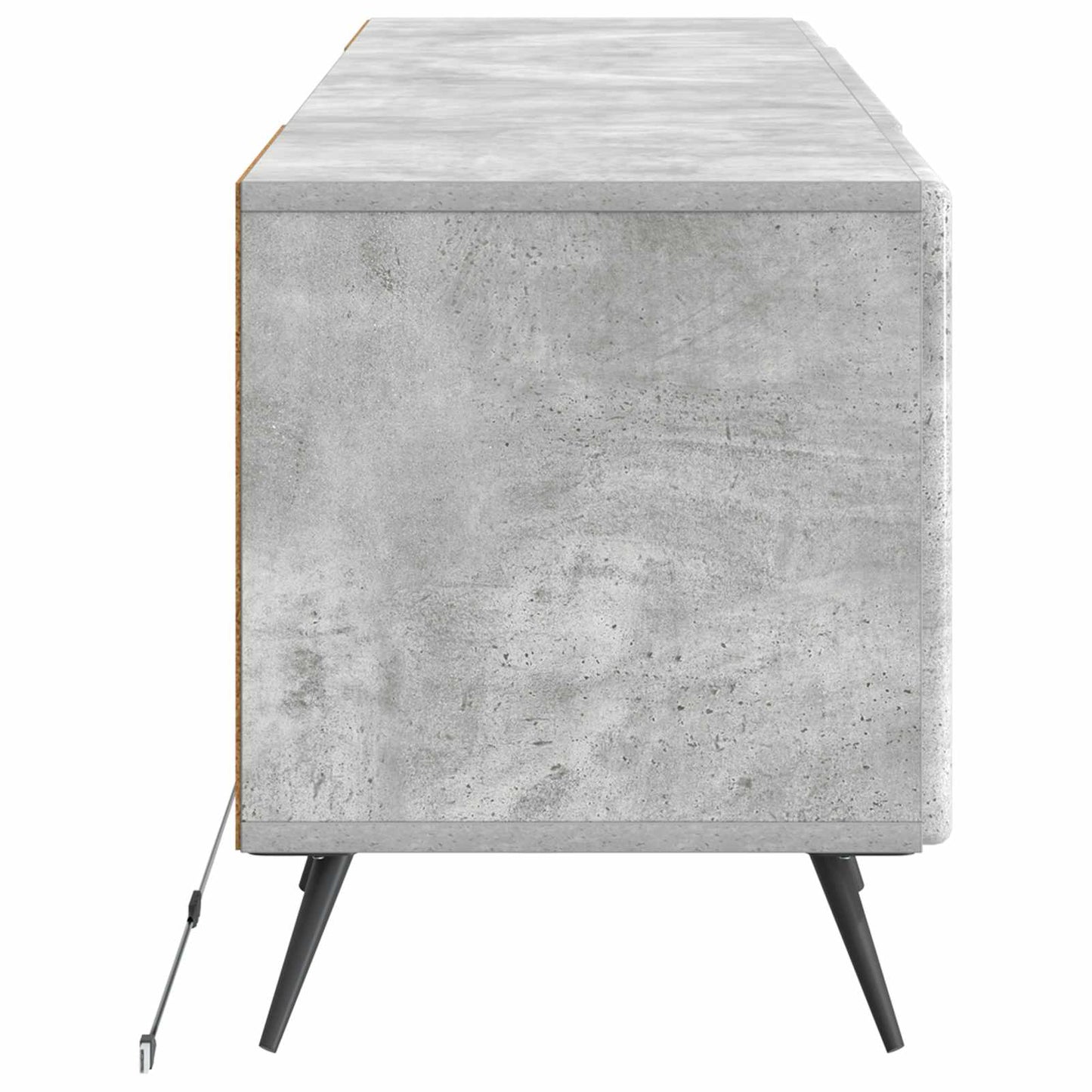 vidaXL LED TV Cabinet Concrete Grey Engineered Wood