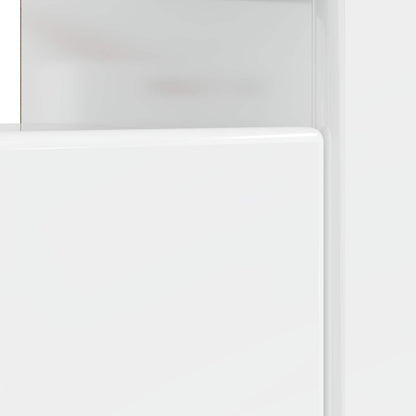 vidaXL LED TV Cabinet High Gloss White Engineered Wood