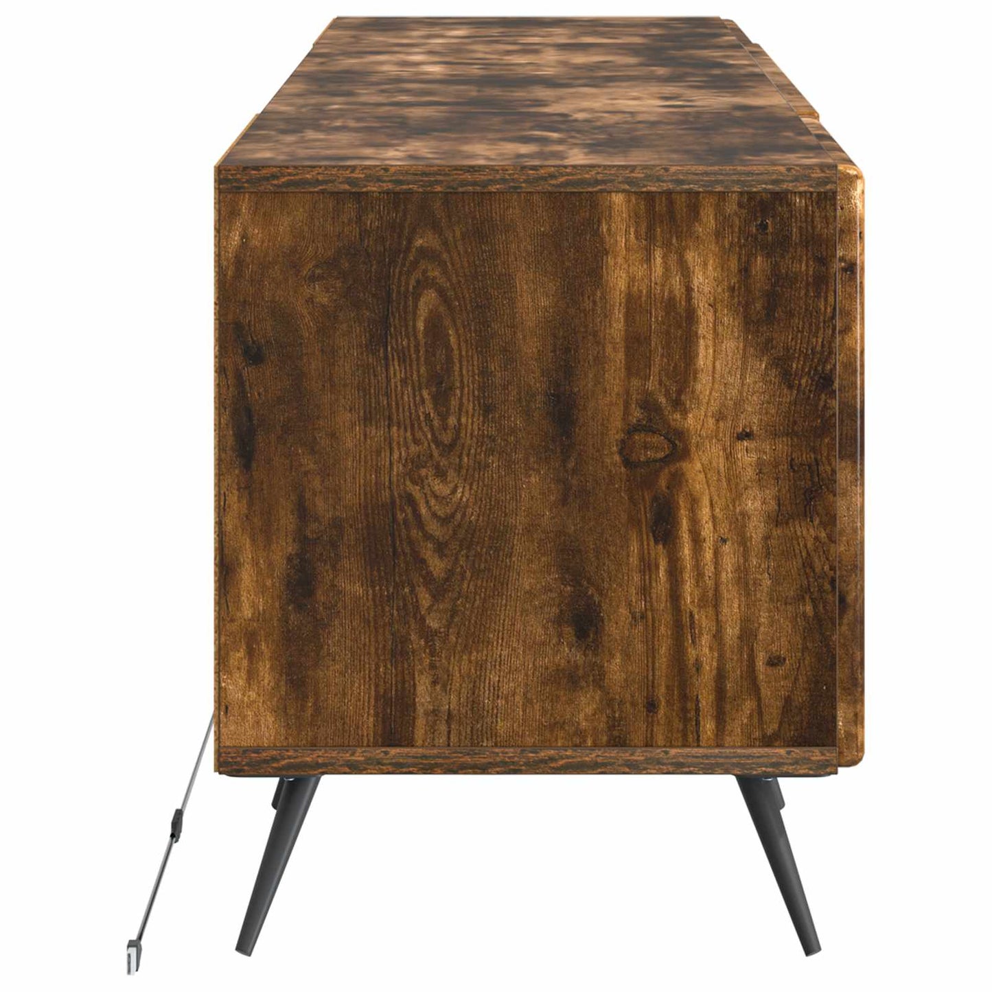 vidaXL LED TV Cabinet Smoked Oak Engineered Wood