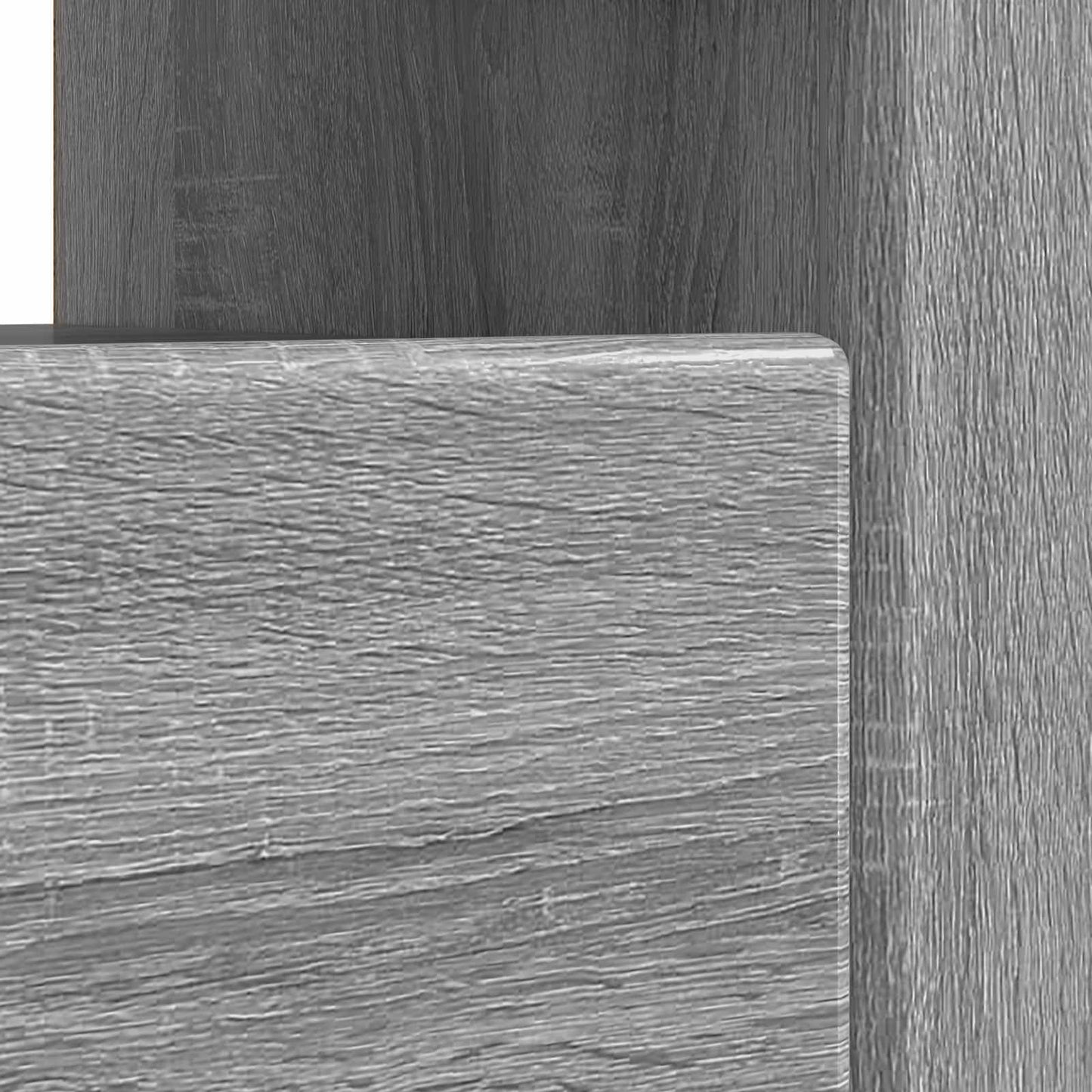 vidaXL LED TV Cabinet Grey Sonoma Engineered Wood