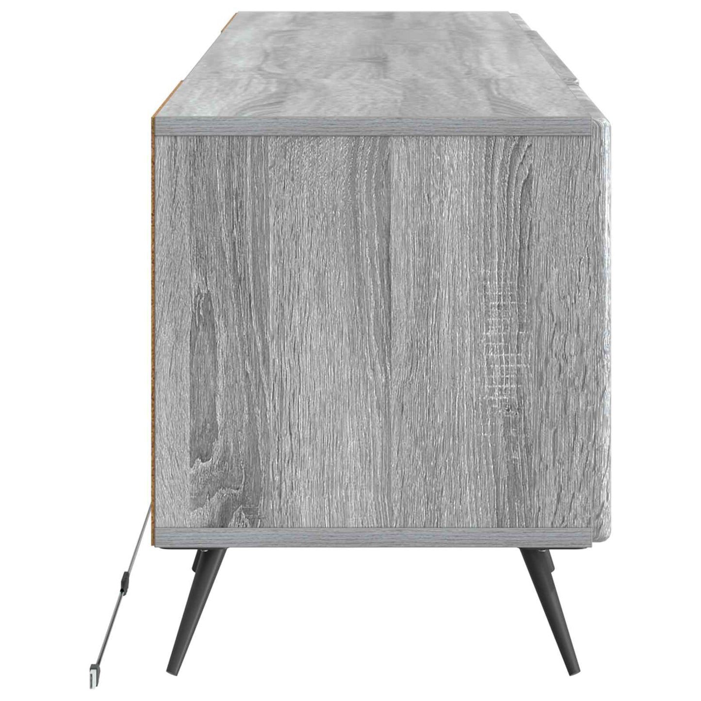 vidaXL LED TV Cabinet Grey Sonoma Engineered Wood