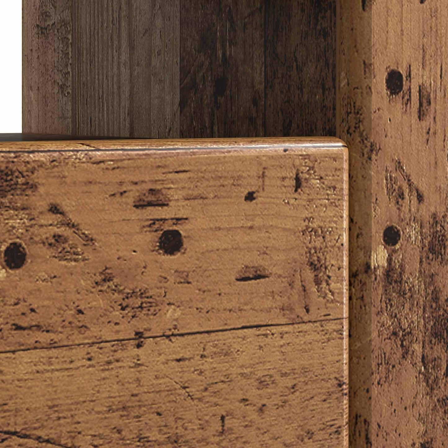 vidaXL LED TV Cabinet Old Wood Engineered Wood